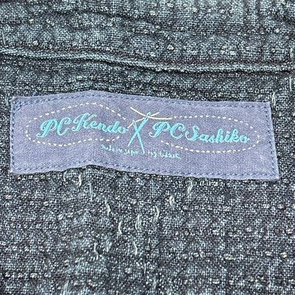 Porter Classic ポータークラシック インディゴ KENDO×SASHIKO 刺し子 デニムオーバーベスト ベスト