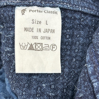 Porter Classic ポータークラシック インディゴ KENDO×SASHIKO 刺し子 デニムオーバーベスト ベスト