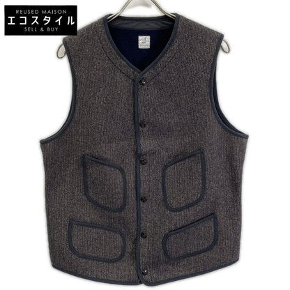 ANATOMICA アナトミカ 530-452-07 グレー/SALT&PEPPER BEACH CLOTH VEST ニットベスト ジレ ベスト