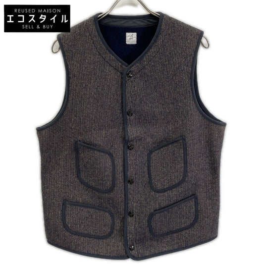 ANATOMICA アナトミカ 530-452-07 グレー/SALT&PEPPER BEACH CLOTH VEST ニットベスト ジレ ベスト