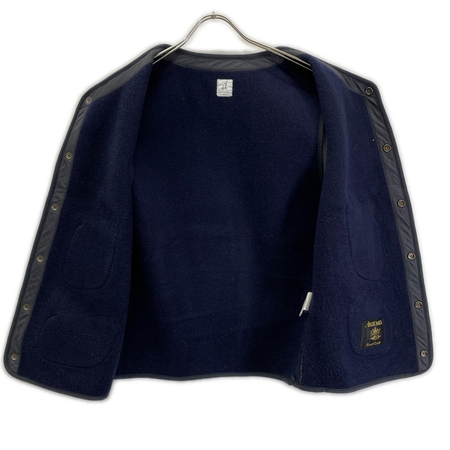 ANATOMICA アナトミカ 530-452-07 グレー/SALT&PEPPER BEACH CLOTH VEST ニットベスト ジレ ベスト