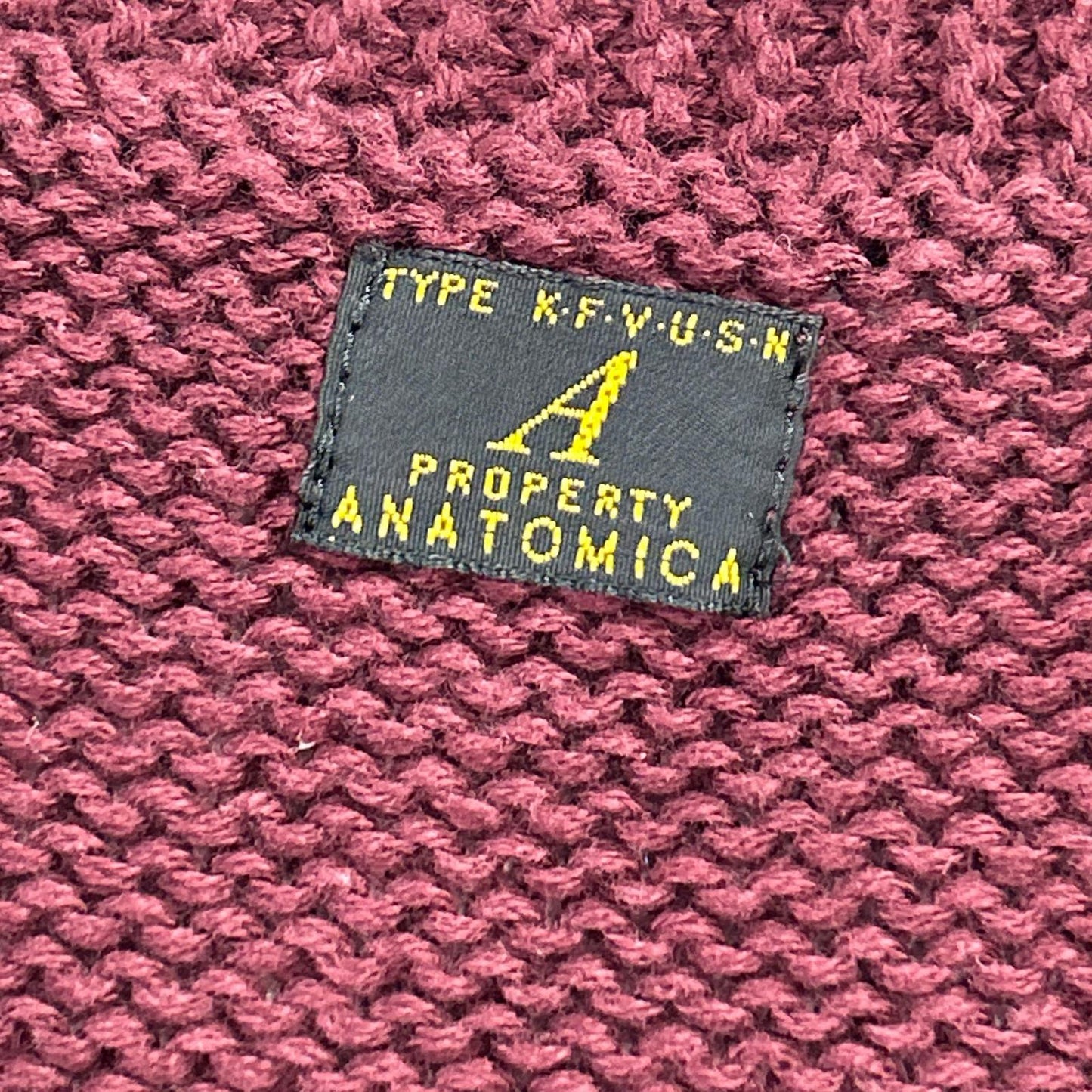 ANATOMICA アナトミカ 530-511-18 レッド コットン100 ニットベスト ベスト