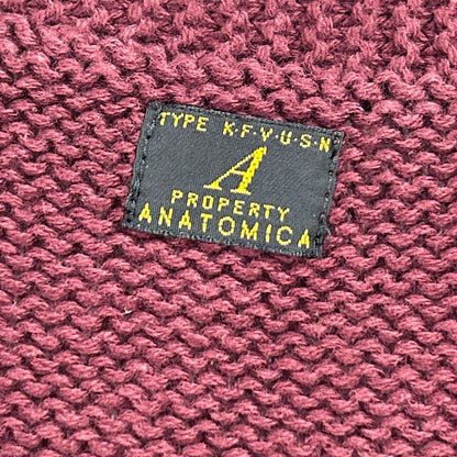 ANATOMICA アナトミカ 530-511-18 レッド コットン100 ニットベスト ベスト