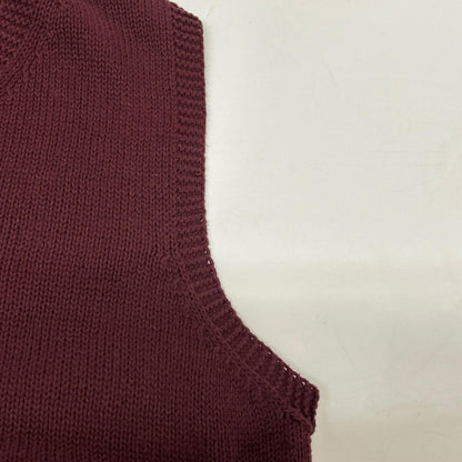 ANATOMICA アナトミカ 530-511-18 レッド コットン100 ニットベスト ベスト