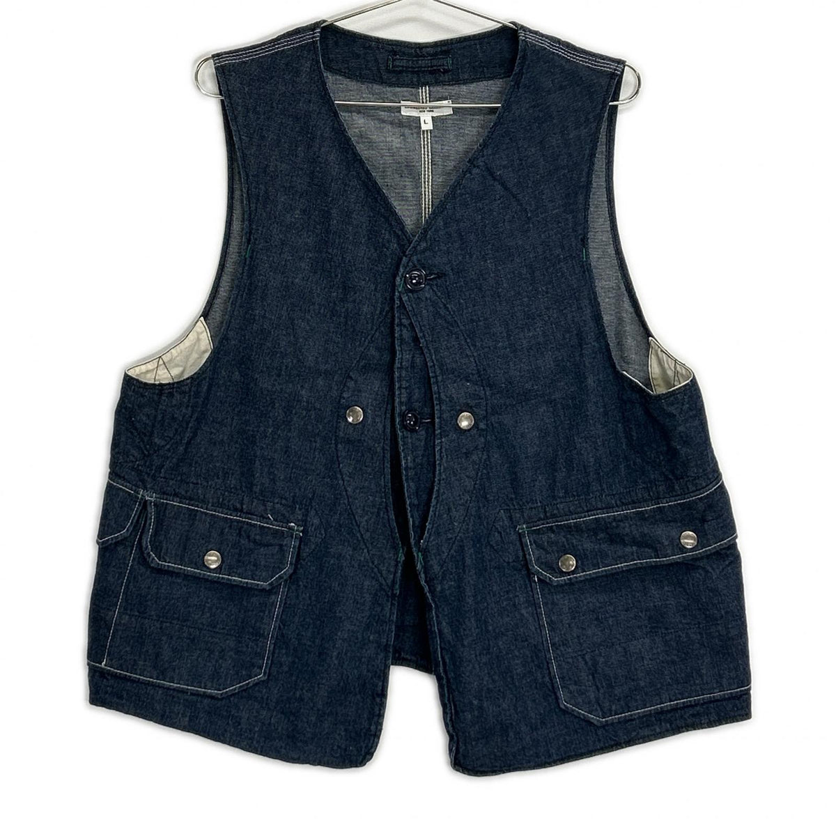 Engineered Garments エンジニアードガーメンツ インディゴ Upland Vest/アップランドベスト デニムベスト ベスト
