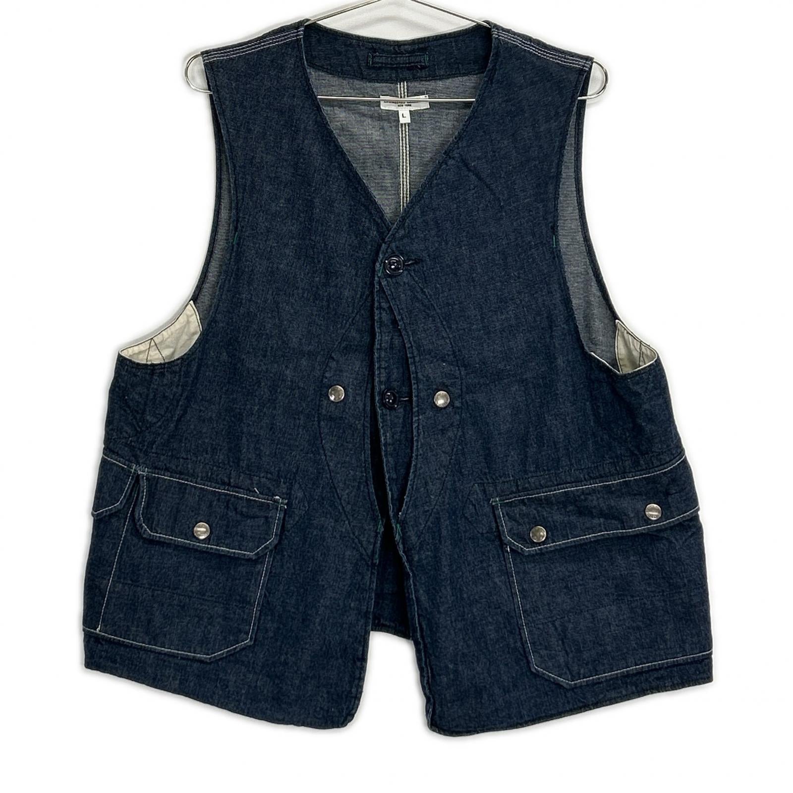 Engineered Garments エンジニアードガーメンツ インディゴ Upland Vest/アップランドベスト デニムベスト ベスト