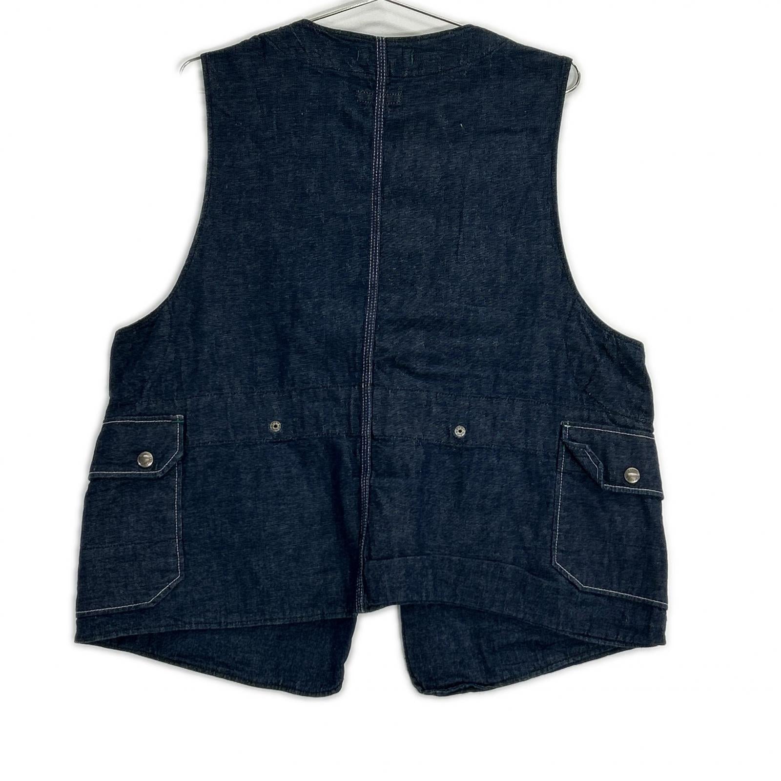 Engineered Garments エンジニアードガーメンツ インディゴ Upland Vest/アップランドベスト デニムベスト ベスト
