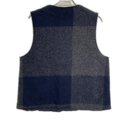 Engineered Garments Gray × Navy wool Over Vest reversible vest