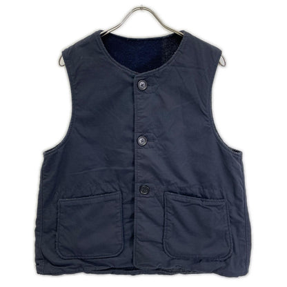 Engineered Garments Gray × Navy wool Over Vest reversible vest