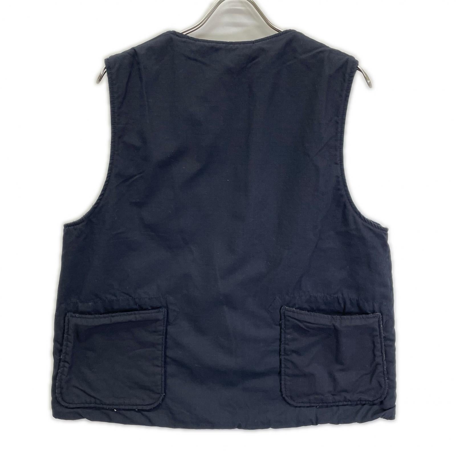 Engineered Garments エンジニアードガーメンツ グレー×ネイビー ウール Over Vest リバーシブルベスト ベスト