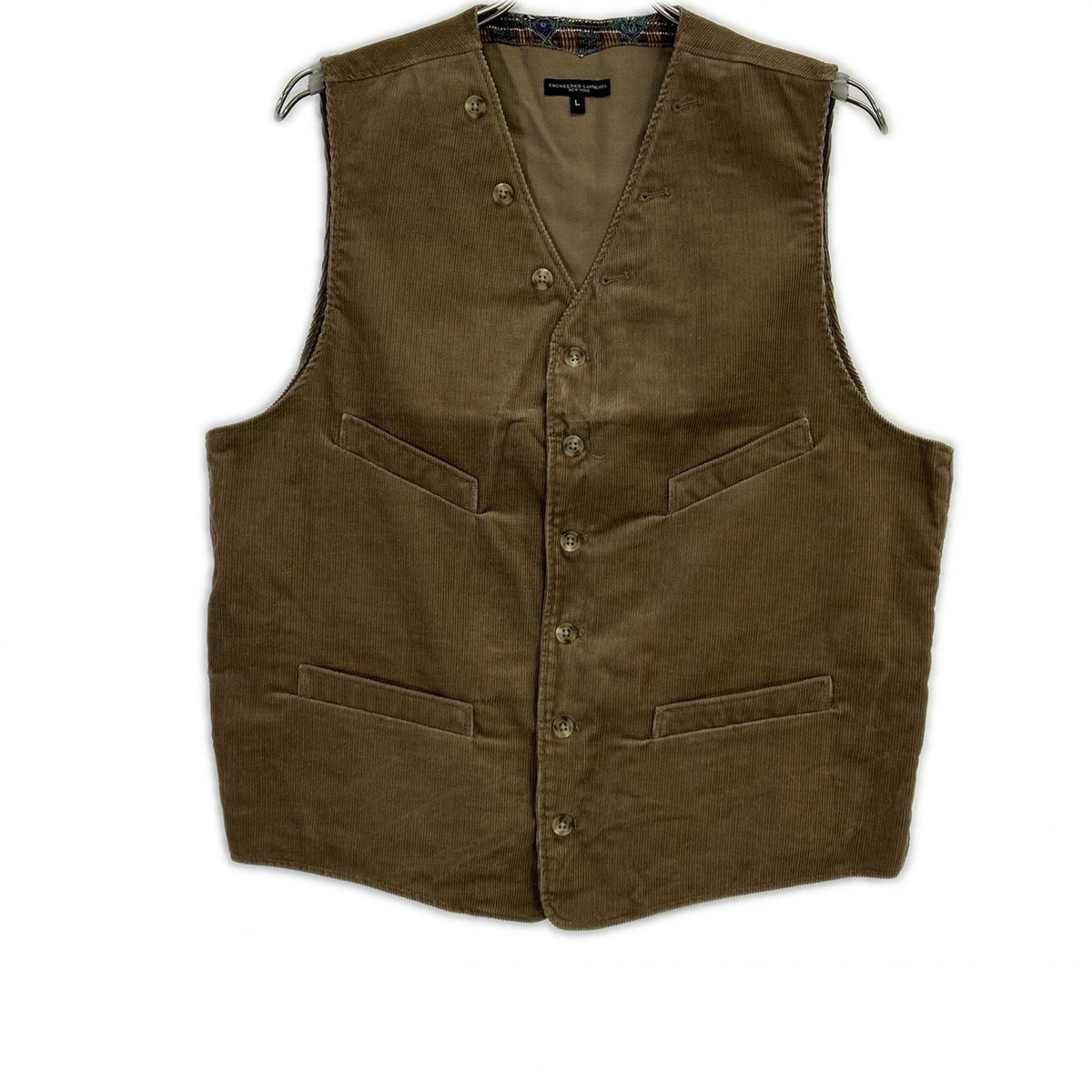 Engineered Garments エンジニアードガーメンツ ベージュ コーデュロイ ベストジレ ベスト