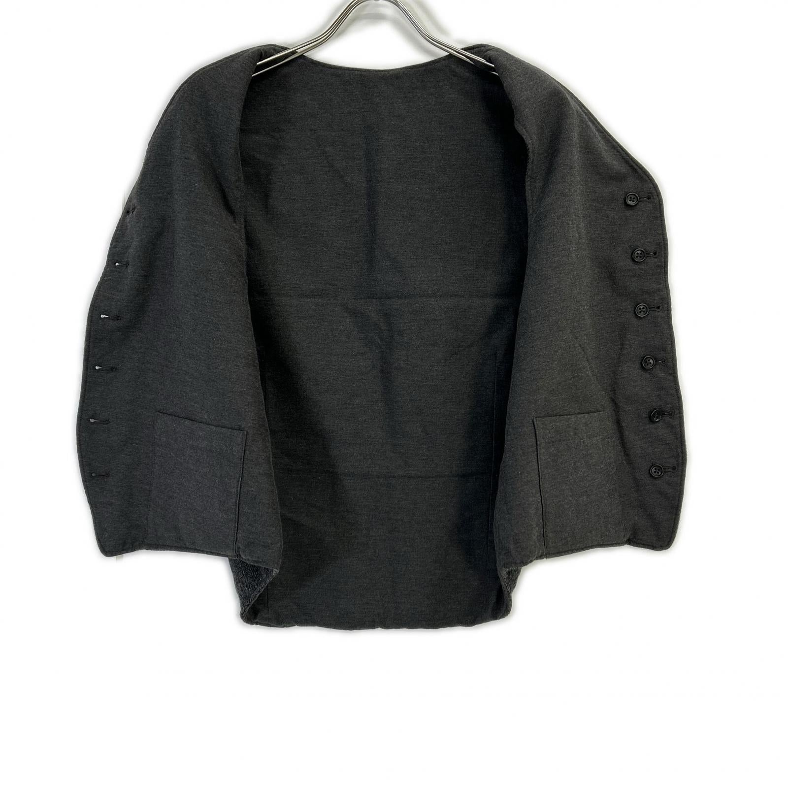 Engineered Garments エンジニアードガーメンツ グレー ウール ヘリンボーンリバーシブルベスト ジレ ベスト