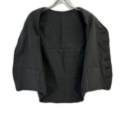 Engineered Garments エンジニアードガーメンツ グレー ウール ヘリンボーンリバーシブルベスト ジレ ベスト