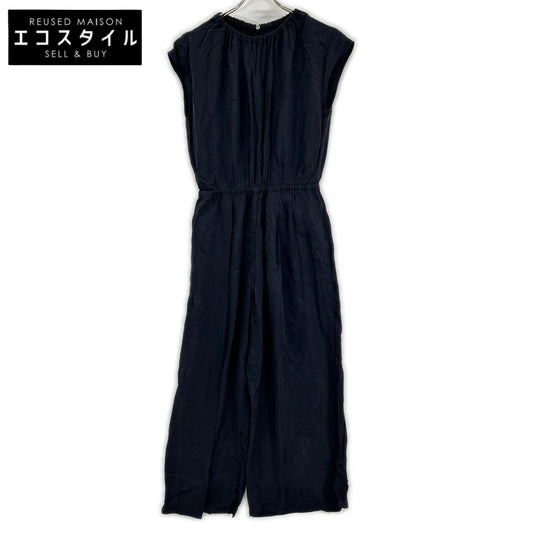 IENA Iena 25SS Navy Cupra Gathered-Neck All-in-One Overalls All-in-One