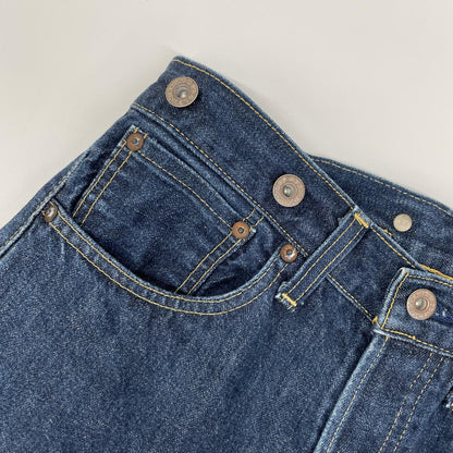 LEVI'S リーバイス 90's インディゴ 日本製 サスペンダーボタン シンチバック S702XX ボタンフライ デニムパンツ ボトムス