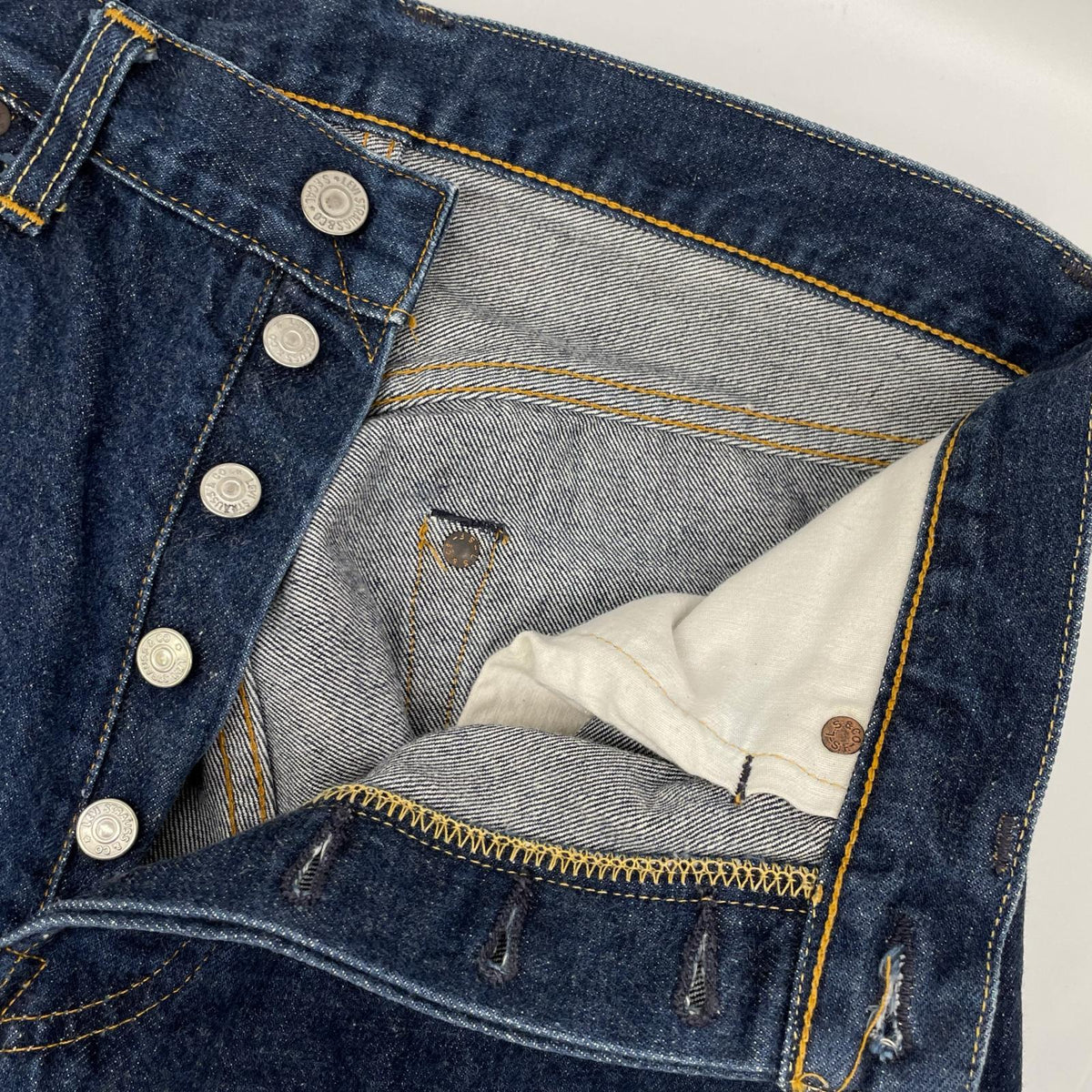 LEVI'S リーバイス 90'S 501-0003 インディゴ LVC USA製 バレンシア 501XX ビックE 均等V セルビッチデニムパンツ ボトムス