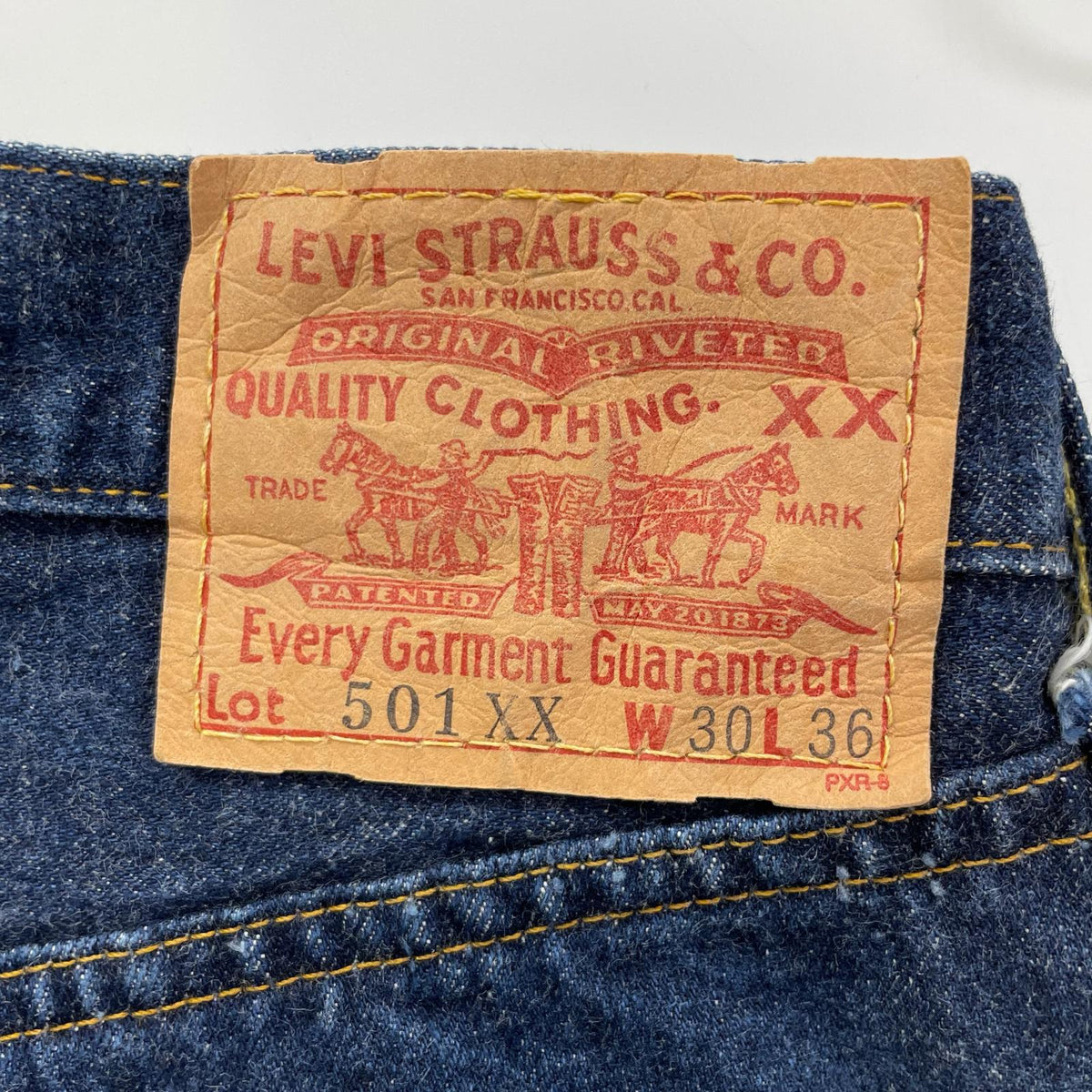 LEVI'S リーバイス 90'S 501-0003 インディゴ LVC USA製 バレンシア 501XX ビックE 均等V セルビッチデニムパンツ ボトムス