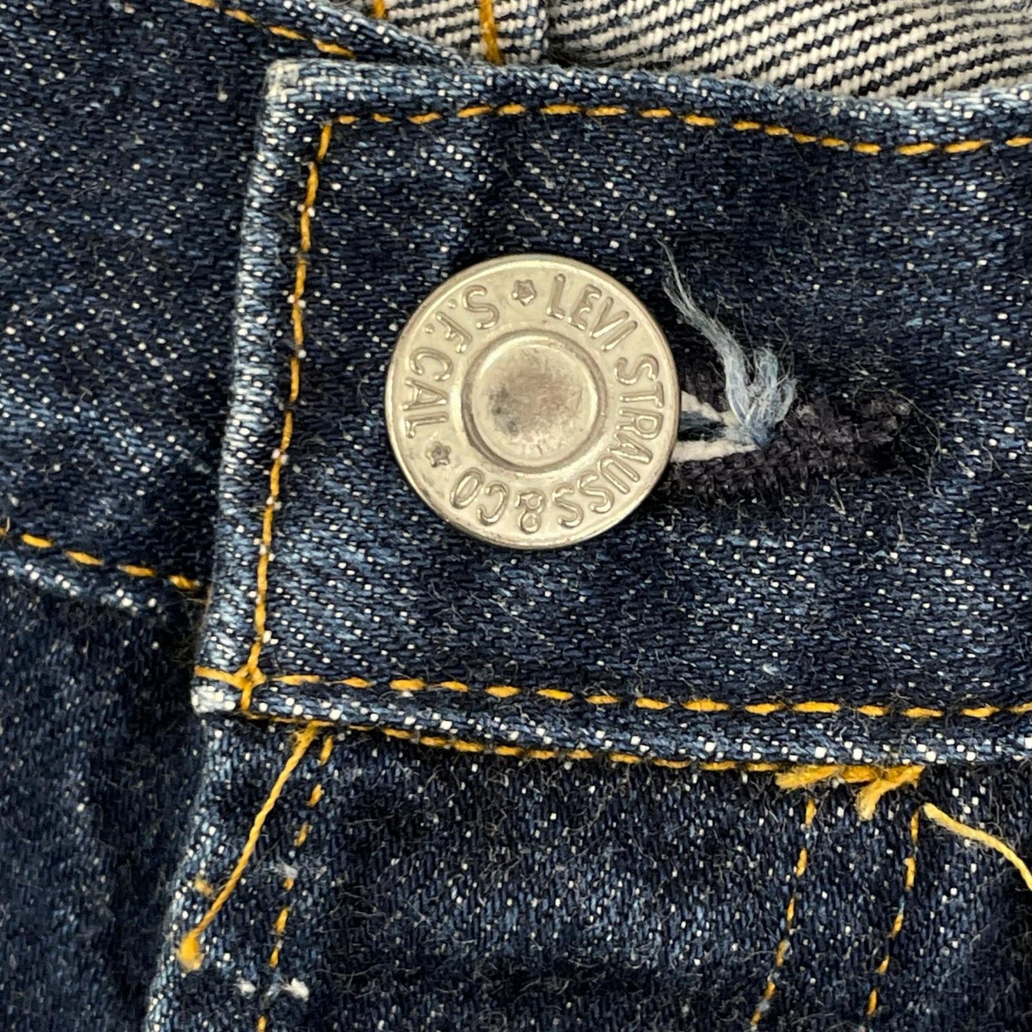 LEVI'S リーバイス 90'S 501-0003 インディゴ LVC USA製 バレンシア 501XX ビックE 均等V セルビッチデニムパンツ ボトムス