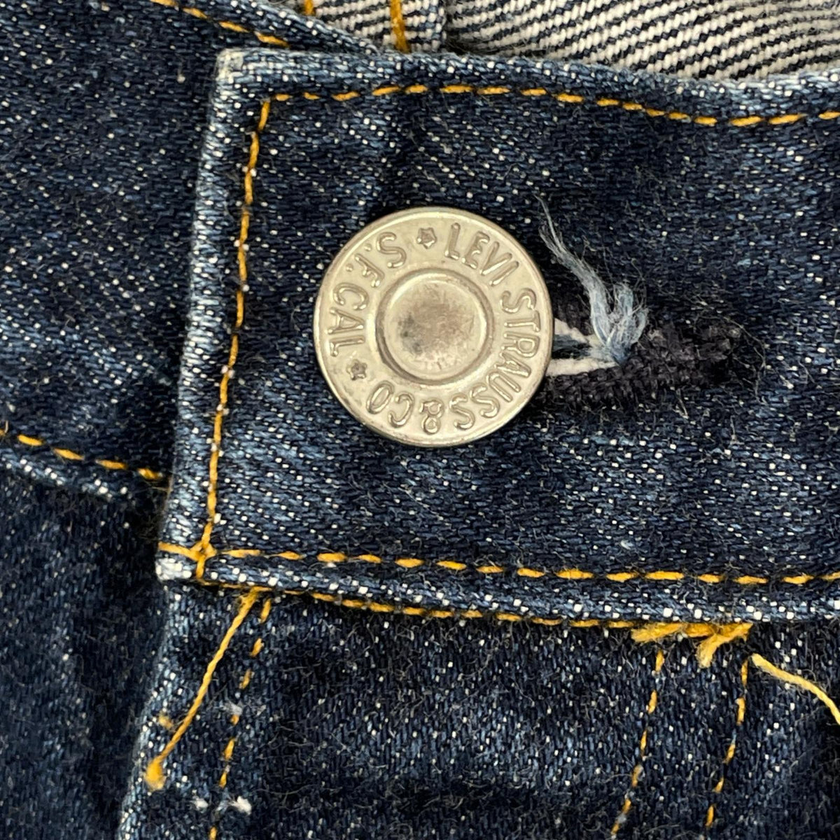 LEVI'S リーバイス 90'S 501-0003 インディゴ LVC USA製 バレンシア 501XX ビックE 均等V セルビッチデニムパンツ ボトムス