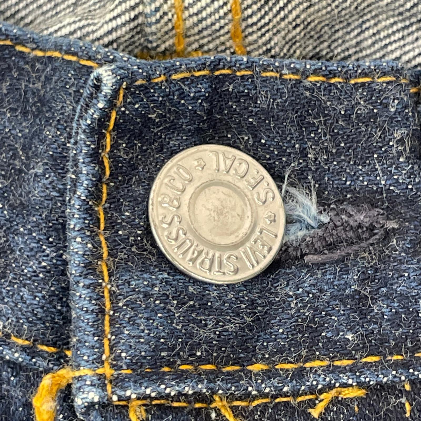 LEVI'S リーバイス 90'S 201-0003 インディゴ LVC USA製 バレンシア 201XX 赤耳 セルビッチ デニムパンツ ボトムス