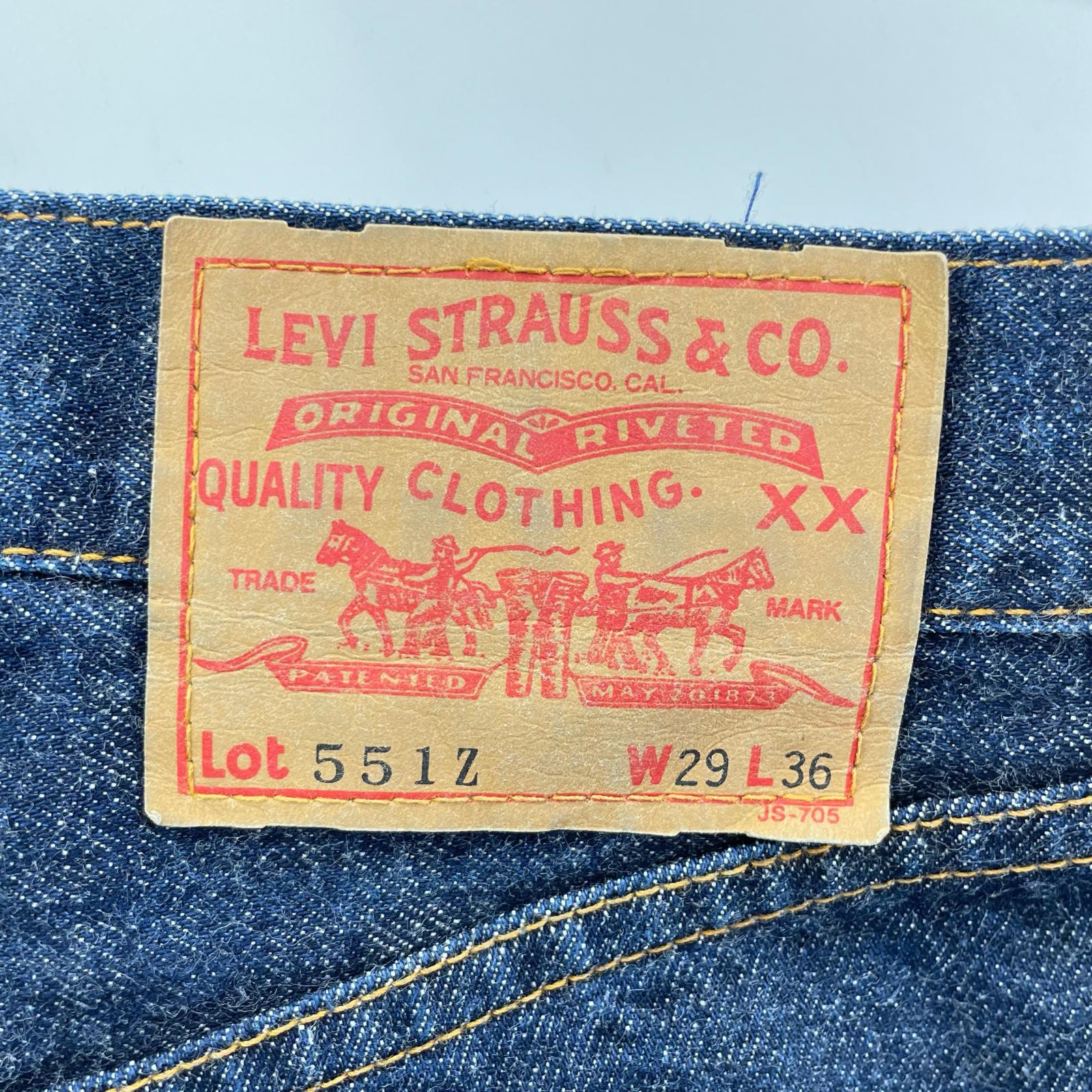 LEVI'S リーバイス 90'S インディゴ 日本製 551Z-XX 復刻 ビックE 均等V デニムパンツ ボトムス