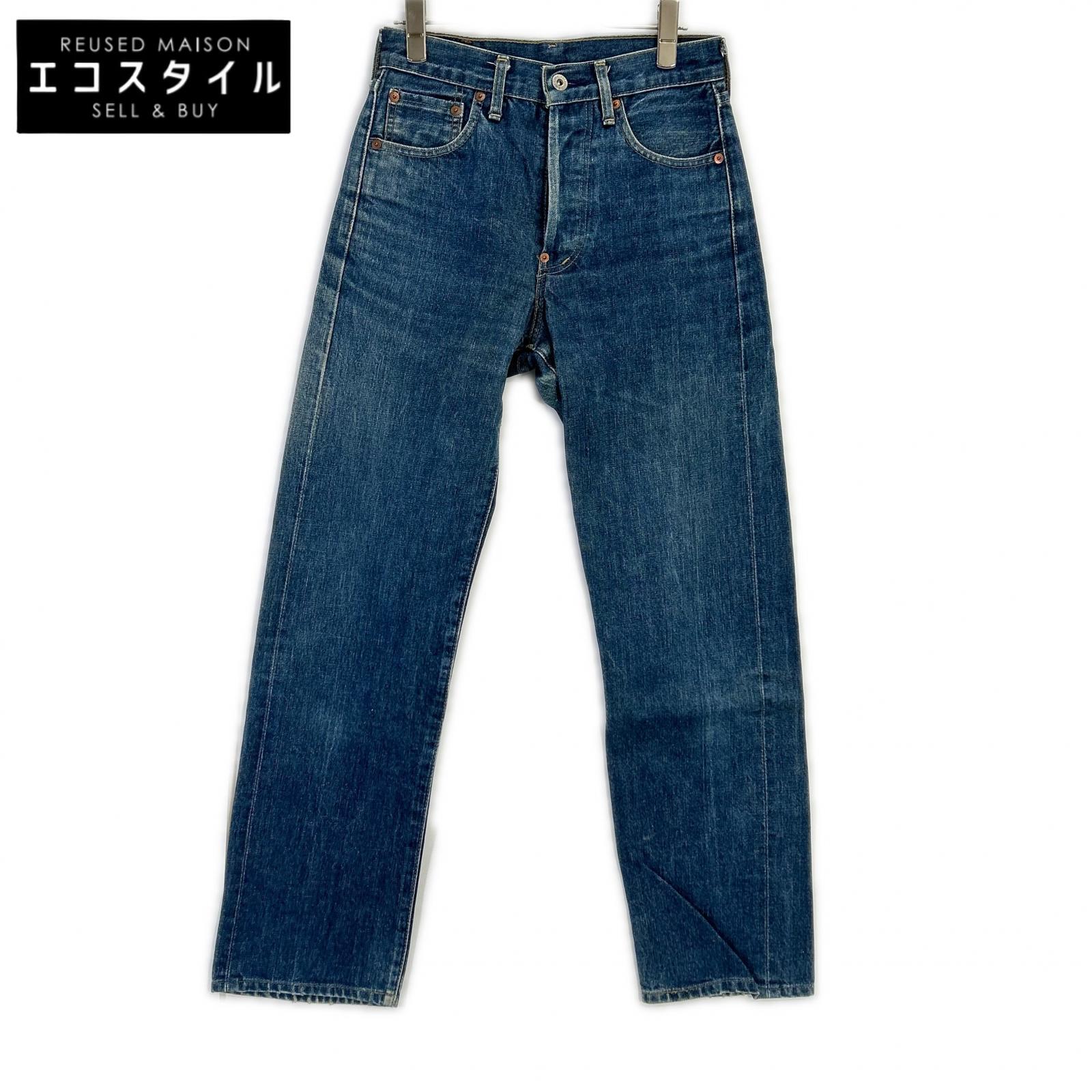 LEVI'S リーバイス 90'S インディゴ 日本製 701XX復刻 ビッグE 均等V セルビッチデニムパンツ ボトムス