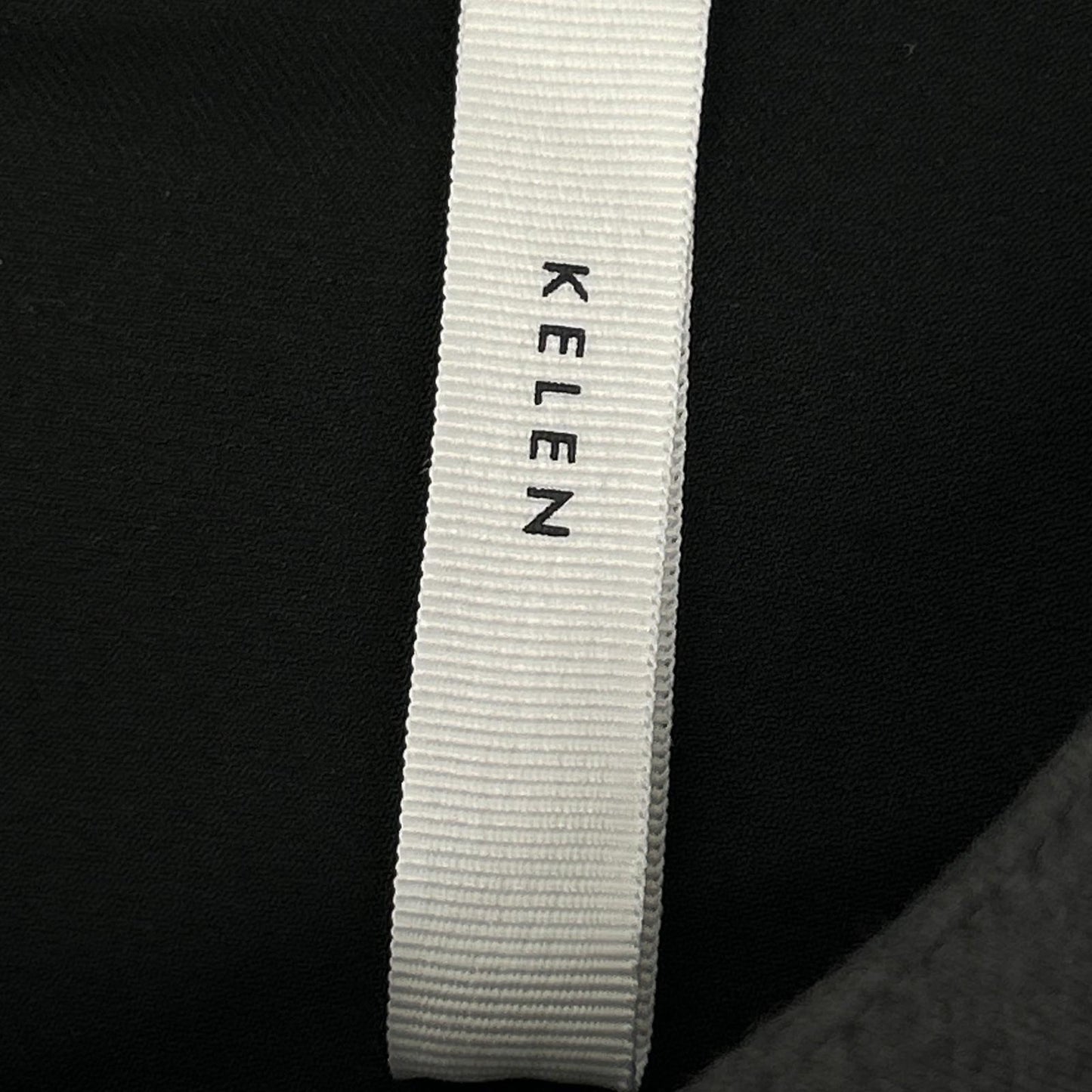 Kelen ケレン ブラック TACCAR TR ストレッチクロス デザインスリーブ ドレス ワンピース