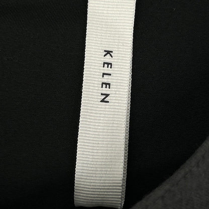 Kelen ケレン ブラック TACCAR TR ストレッチクロス デザインスリーブ ドレス ワンピース