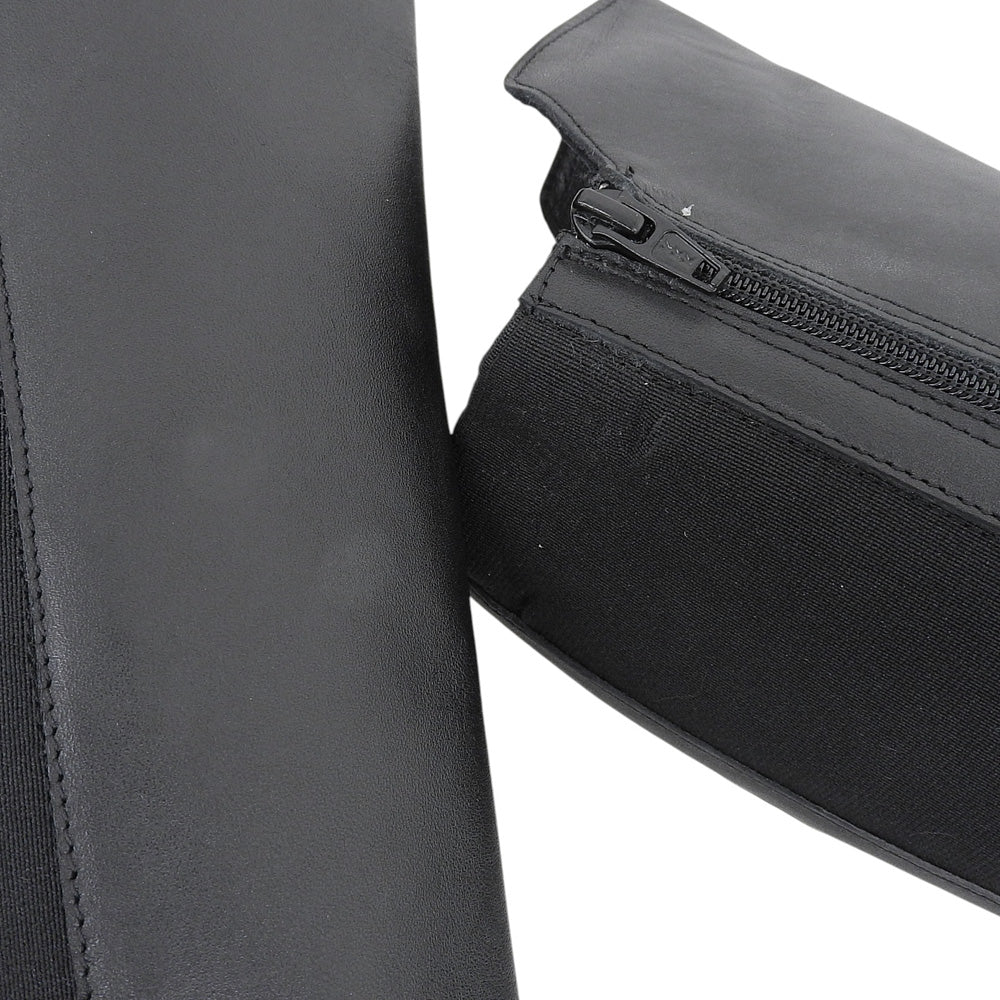 BARI バリ 新品同様 サイドゴア ロングブーツ シューズ レディース レザー ブラック 36 シューズ