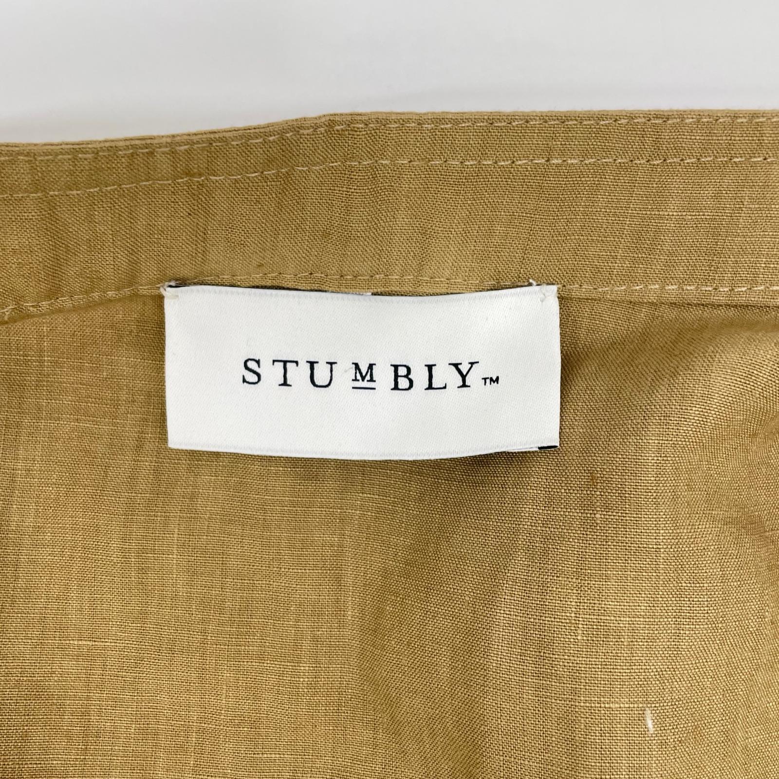 STUMBLY スタンブリー 25SS 535-5150500 ベージュ リネン100 Belted Sleeveless Jacket ノースリーブジャケット ジャケット