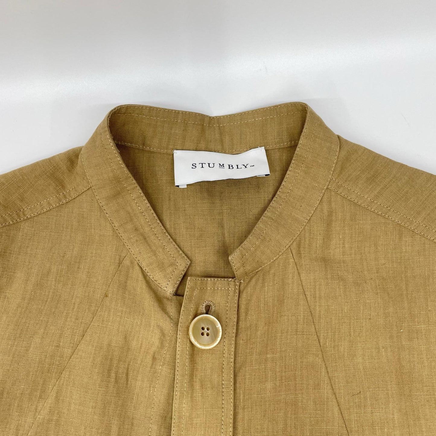 STUMBLY スタンブリー 25SS 535-5150500 ベージュ リネン100 Belted Sleeveless Jacket ノースリーブジャケット ジャケット