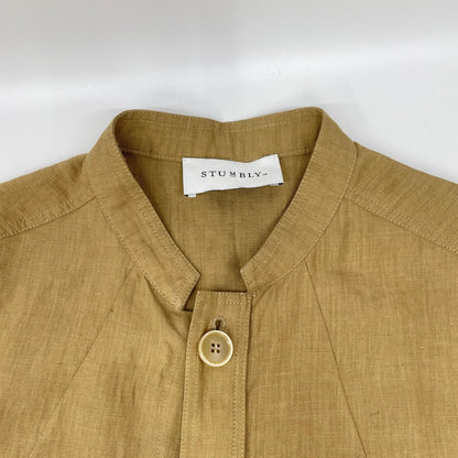 STUMBLY スタンブリー 25SS 535-5150500 ベージュ リネン100 Belted Sleeveless Jacket ノースリーブジャケット ジャケット