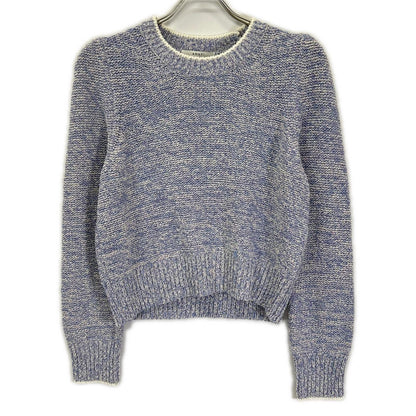 ANAYI アナイ 24SS サックスブルー ラメブークレクルーネック プルオーバー トップス