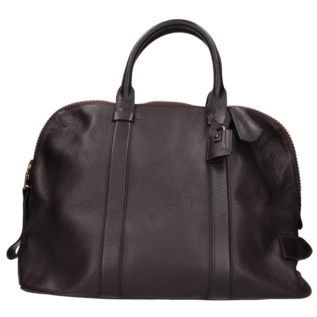 TOM FORD トムフォード ビッグジップ レザー ボストンバッグ