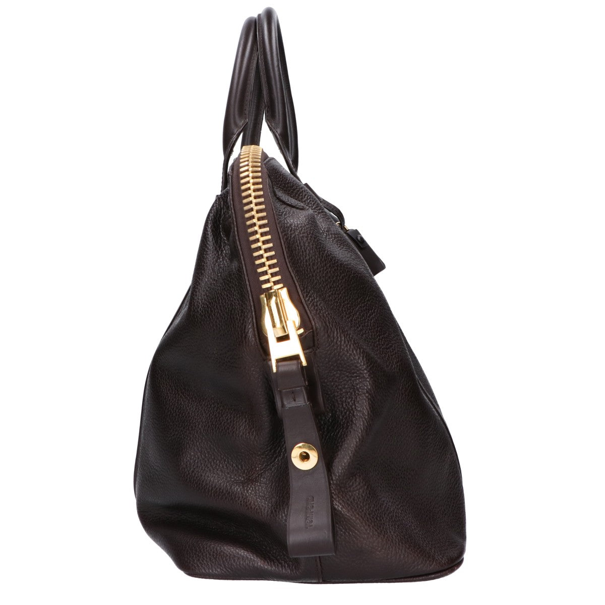 TOM FORD トムフォード ビッグジップ レザー ボストンバッグ