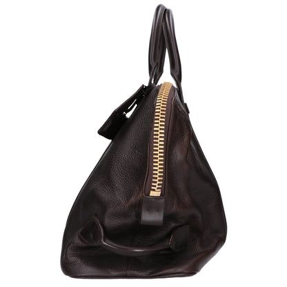 TOM FORD トムフォード ビッグジップ レザー ボストンバッグ