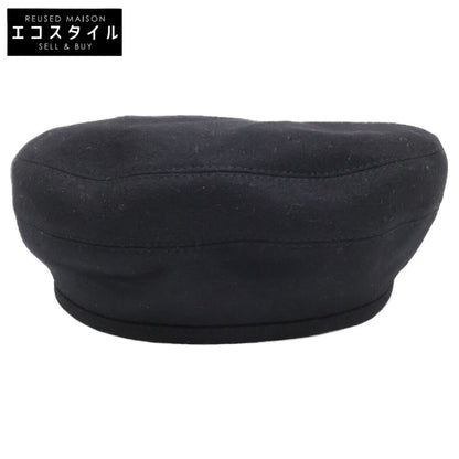 HERMES エルメス 【美品/国内正規】サントノーレ カシミヤ100％ セリエ釦 パリジェンヌワッペン ベレー帽 帽子