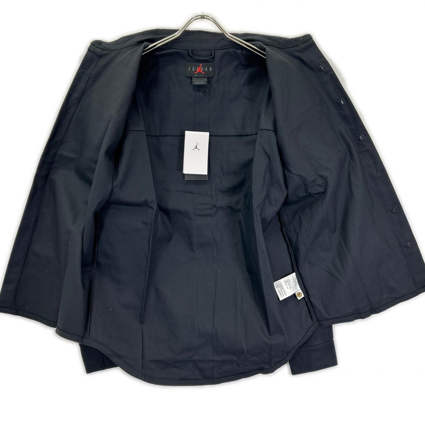 NIKE ナイキ FV7446-010 ブラック ジョーダン エッセンシャルメンズボタンダウンシャツ トップス