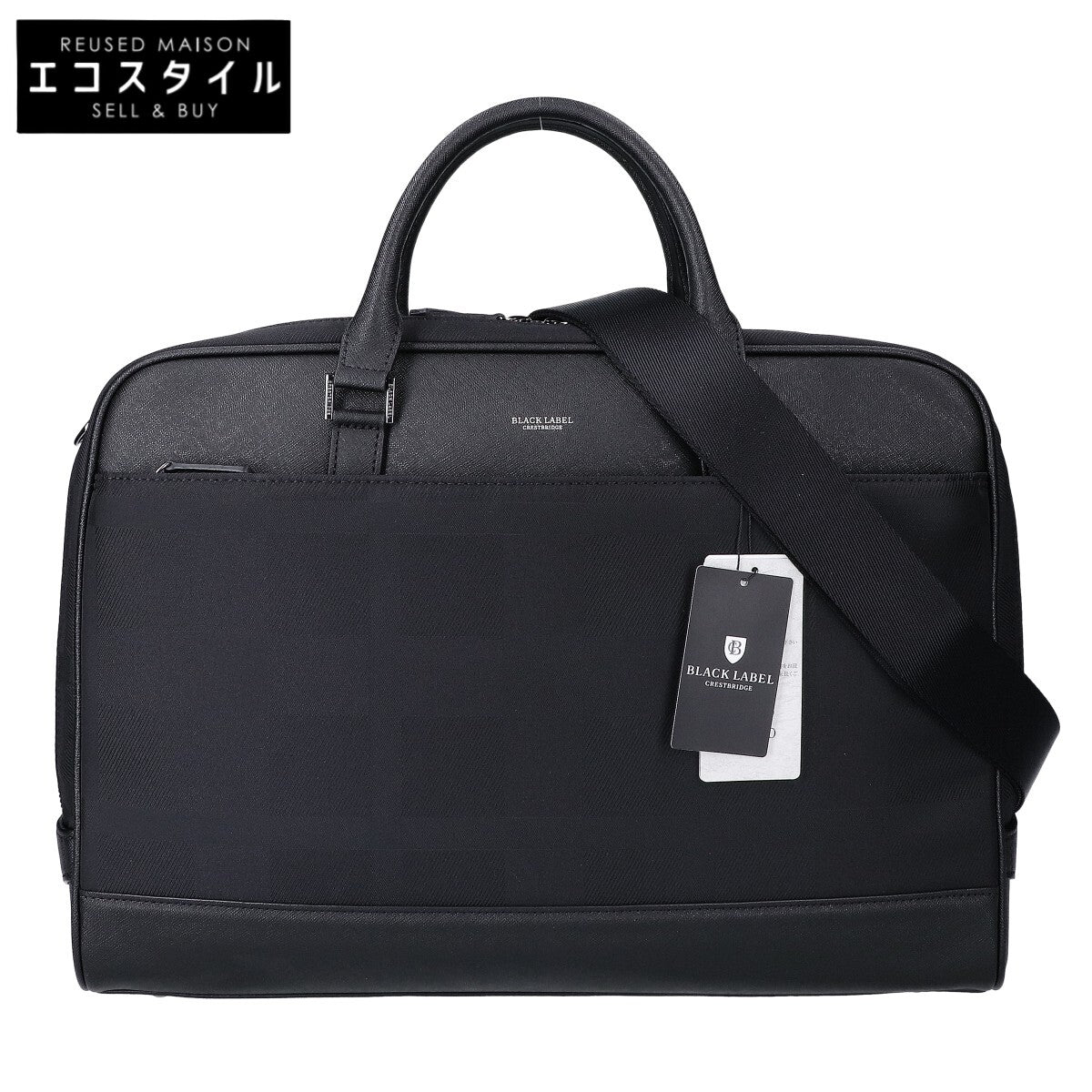 BLACK LABEL CRESTBRIDGE ブラックレーベルクレストブリッジ 【新品同様】51113-501-09 シャドーチェック 2WAY ブリーフケース ビジネスバッグ ブリーフケース