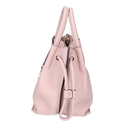 TOD'S トッズ 美品 XBWBUZS9200WNTM430 Tタイムレス バケット レザーバッグ スモール 2WAY ハンドバッグ