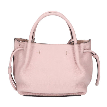 TOD'S トッズ 美品 XBWBUZS9200WNTM430 Tタイムレス バケット レザーバッグ スモール 2WAY ハンドバッグ