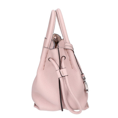 TOD'S トッズ 美品 XBWBUZS9200WNTM430 Tタイムレス バケット レザーバッグ スモール 2WAY ハンドバッグ