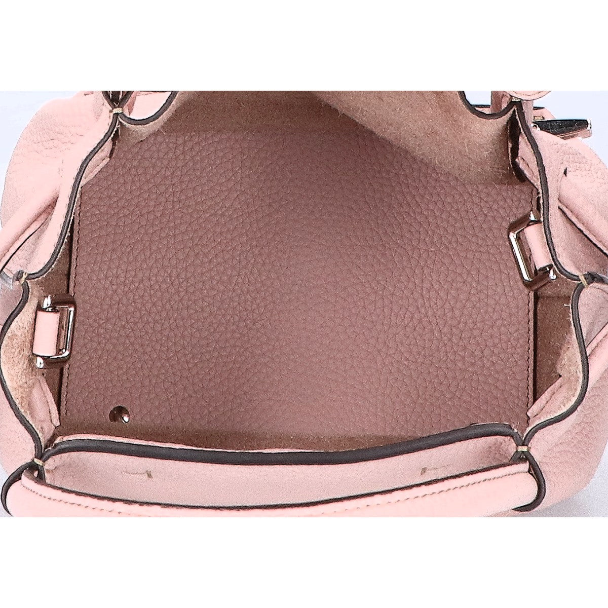 TOD'S トッズ 美品 XBWBUZS9200WNTM430 Tタイムレス バケット レザーバッグ スモール 2WAY ハンドバッグ