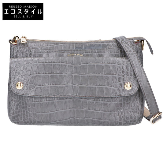 A.D.M.J. Accessoires De Mademoiselle ADMJ 型押しレザー ショルダーバッグ