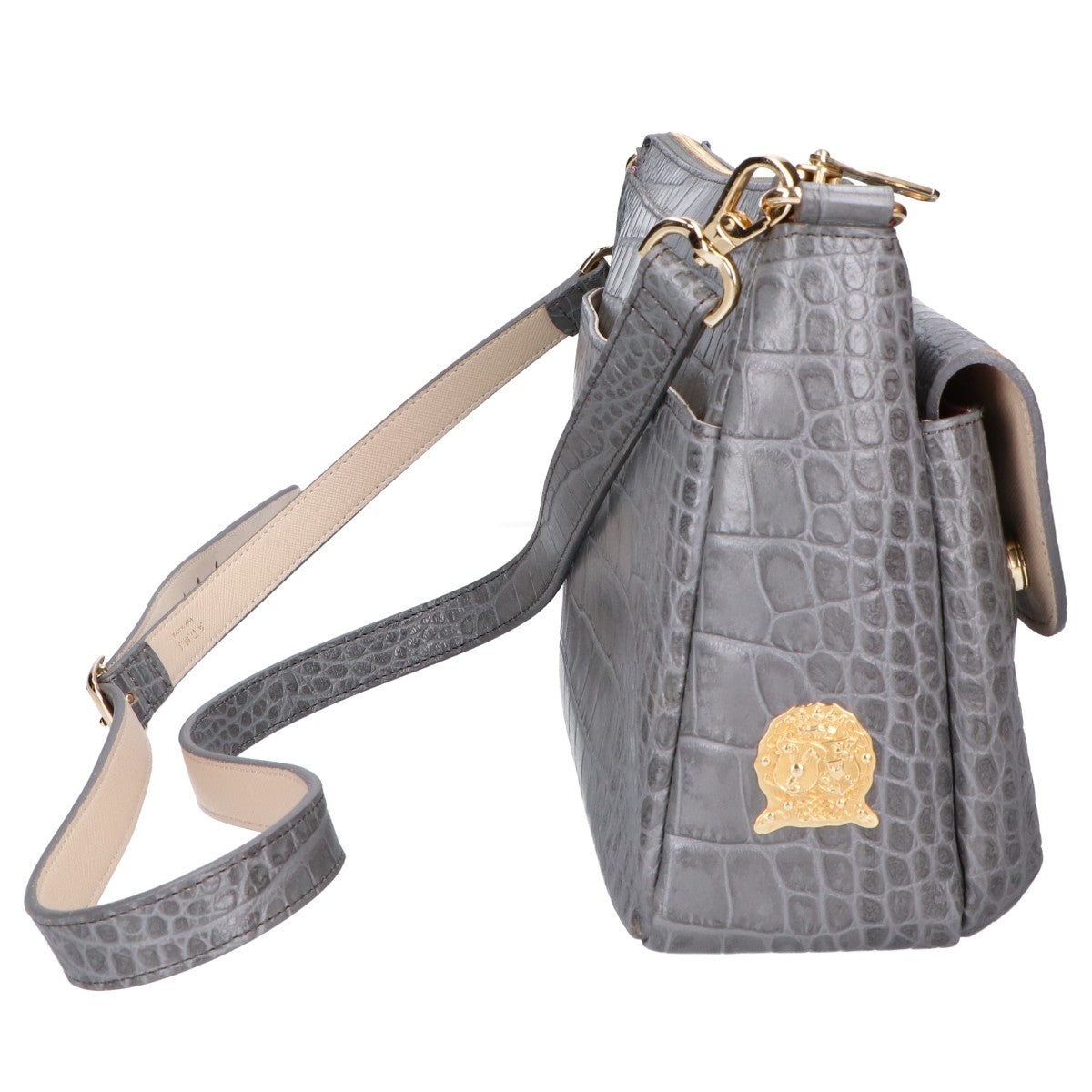A.D.M.J. Accessoires De Mademoiselle ADMJ 型押しレザー ショルダーバッグ