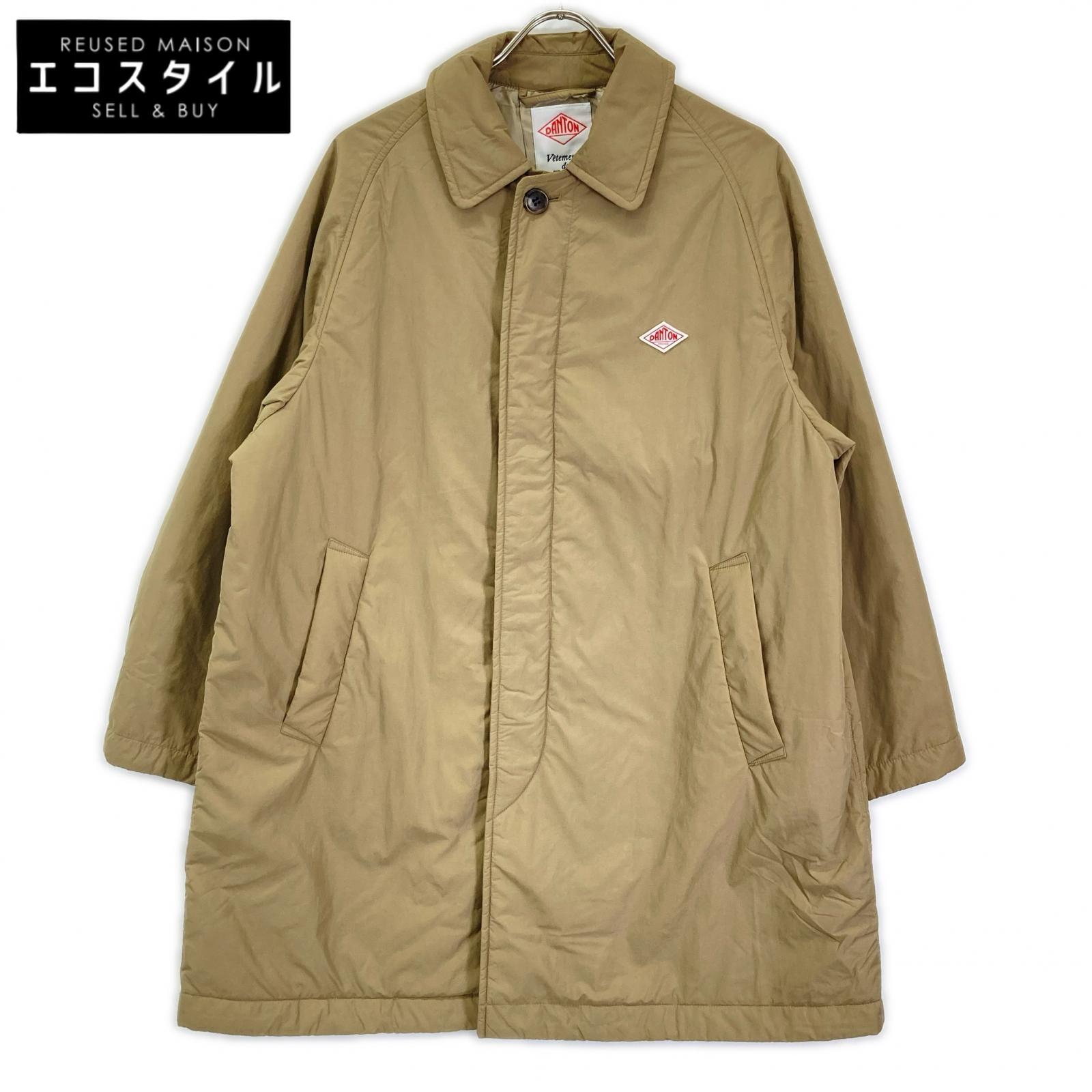 DANTON ダントン DT-A0204 ベージュ ナイロン タフタパディングコート コート