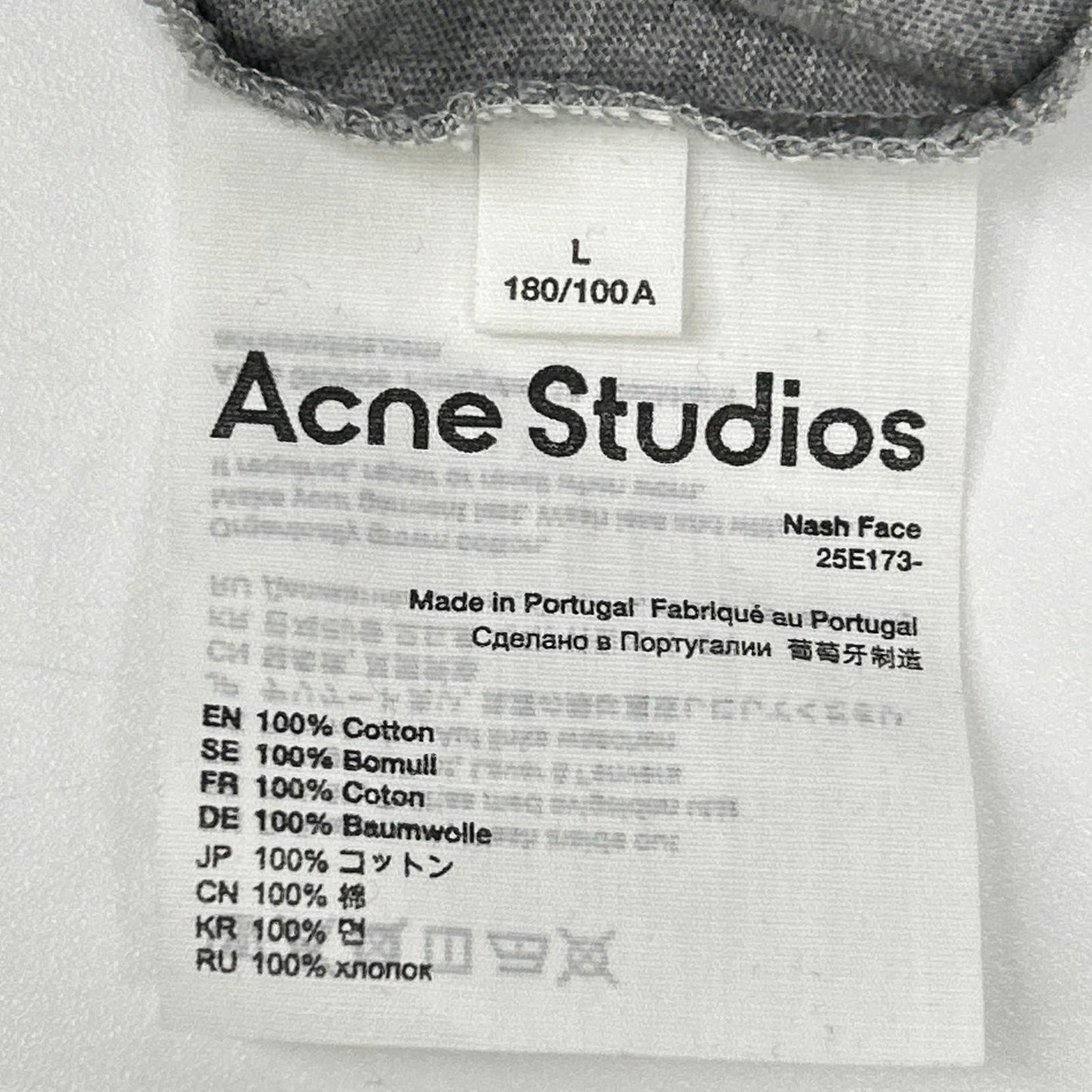 ACNE STUDIOS アクネ ストゥディオズ フェイスパッチ 半袖Tシャツ トップス