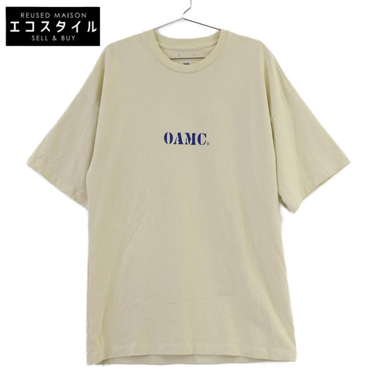 OAMC オーエーエムシー 24SS 24E28OAJ14 イエロー コットン ロゴプリント Tシャツ トップス