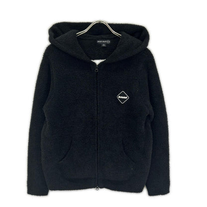 F.C.Real Bristol エフシーリアルブリストル 【×BAREFOOT DREAMS】23SS SZMCC21931 ブラック パイル ジップアップフーディ ジャケット