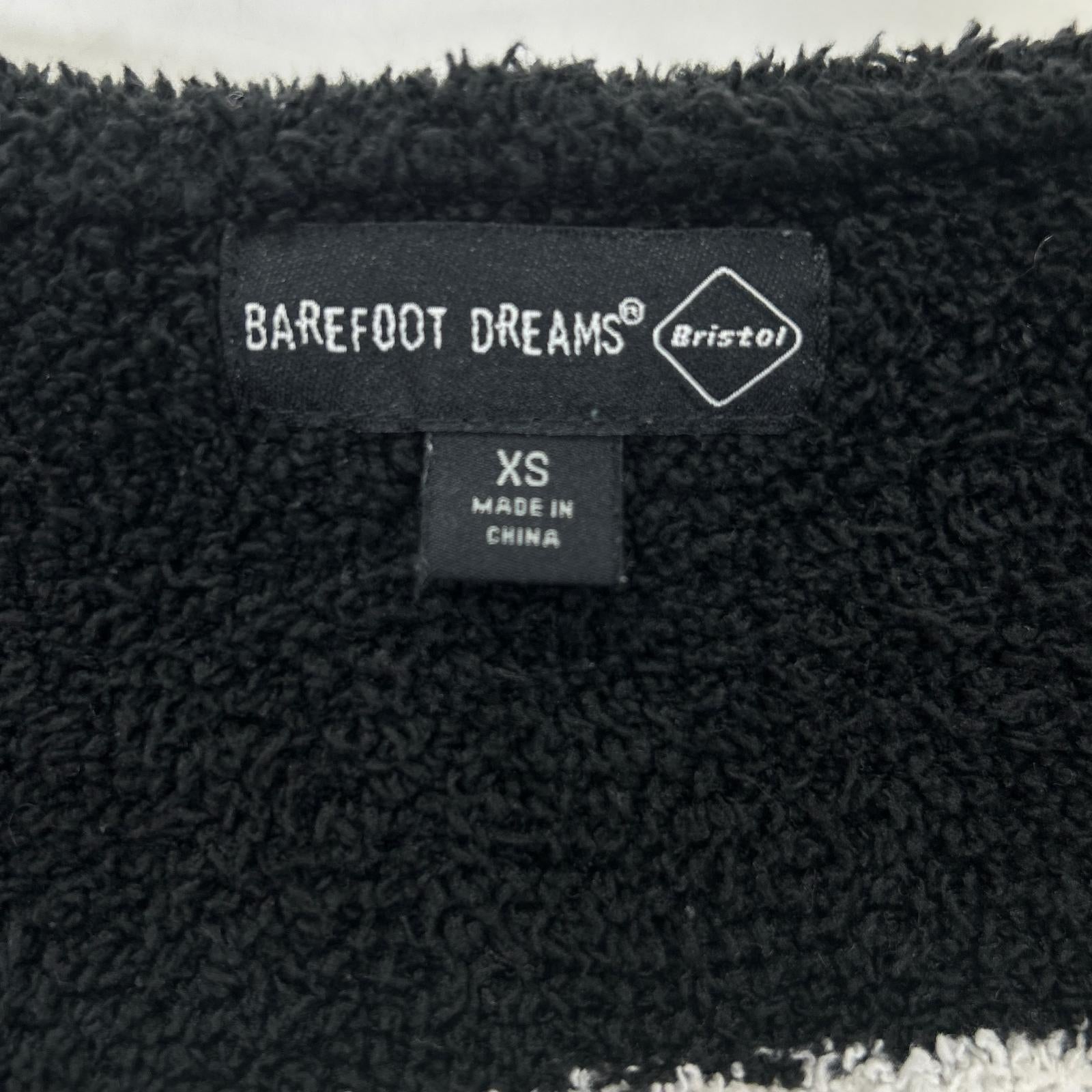 F.C.Real Bristol エフシーリアルブリストル 【×BAREFOOT DREAMS】23SS SZMCC21931 ブラック パイル ジップアップフーディ ジャケット